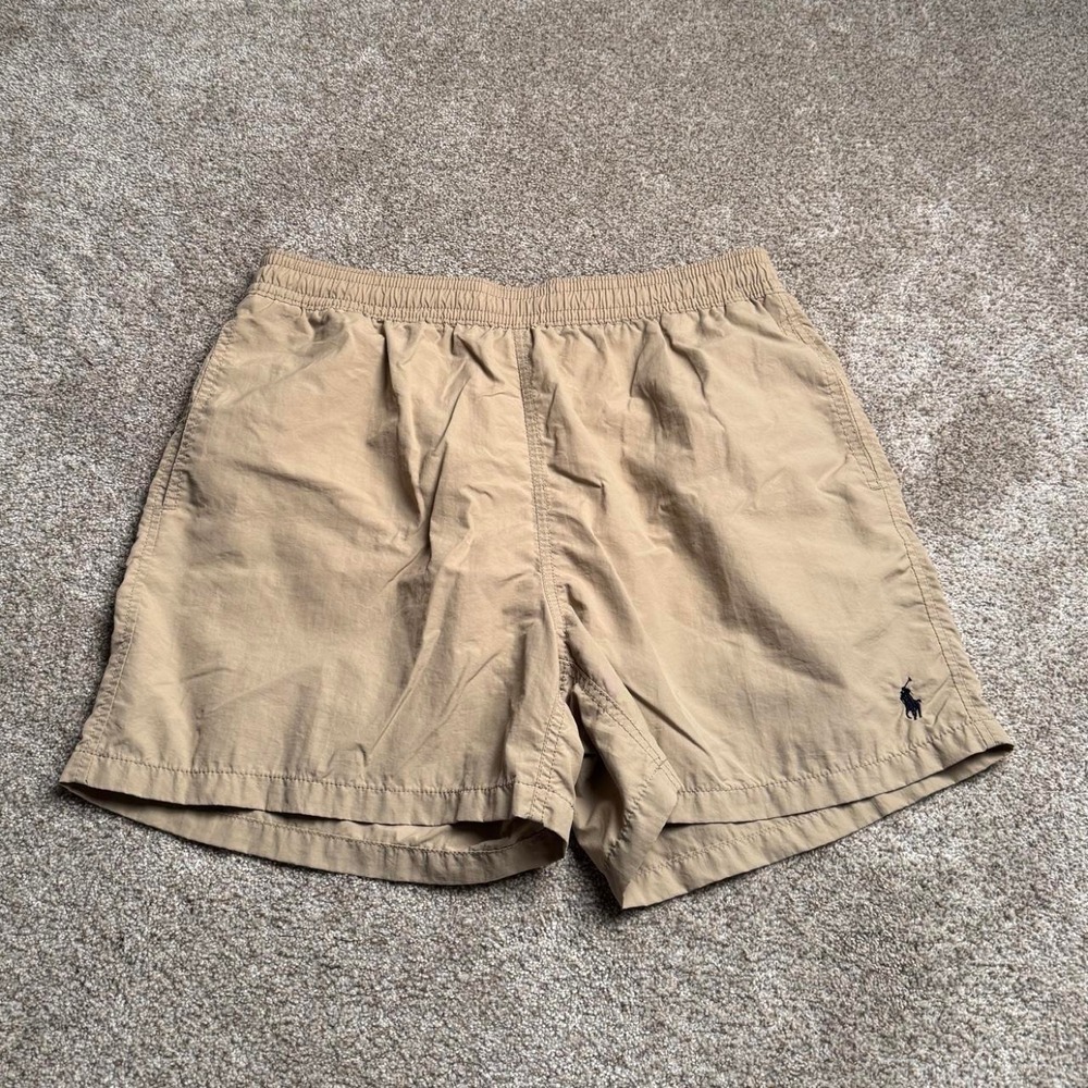 TAN POLO BY RALPH LAUREN SWIM SHORTS